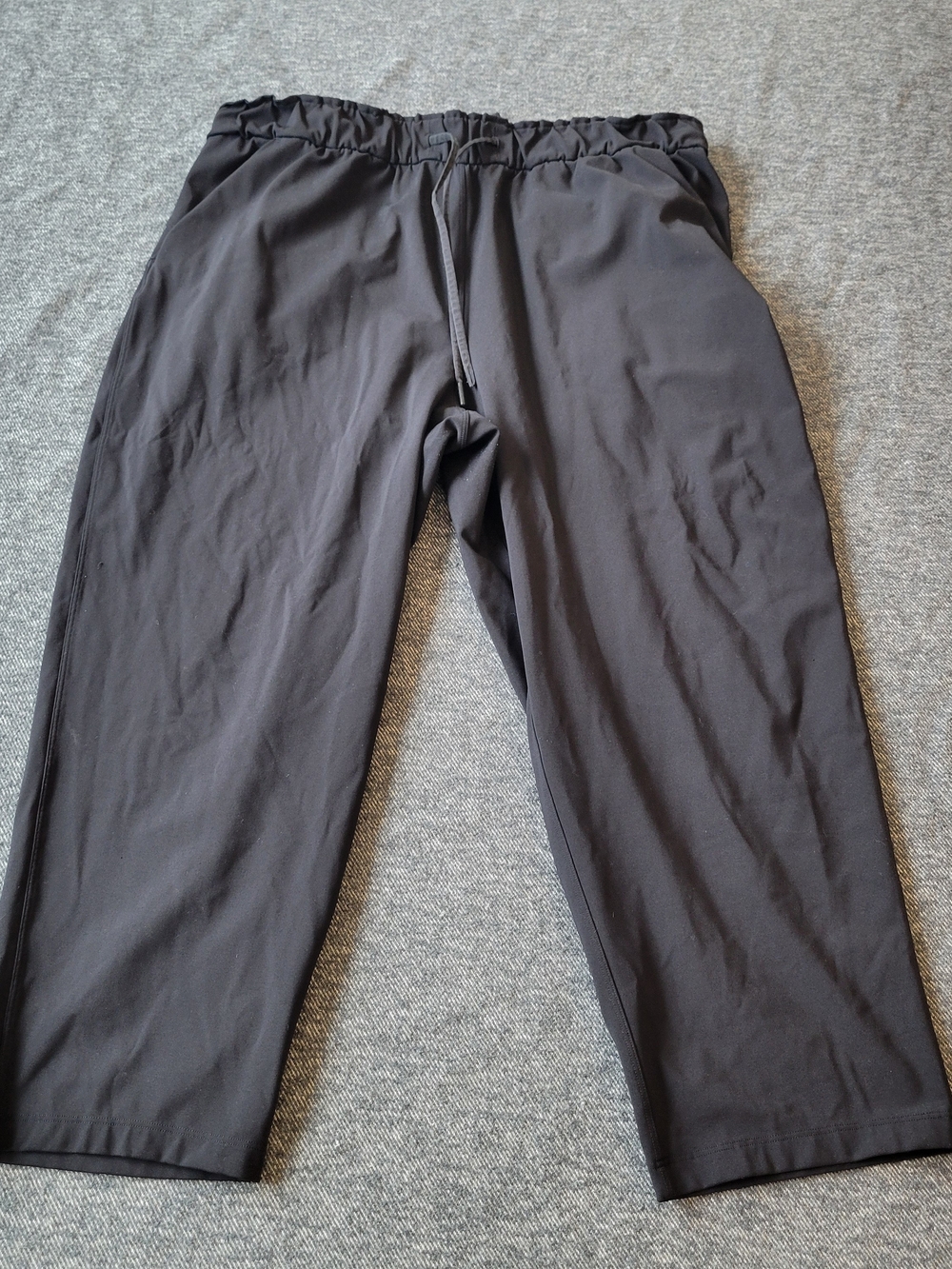 lululemon athletica Black Women's Track Pants with Drawcord Waist